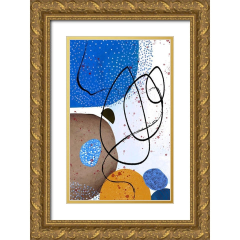 Cool Vibes Gold Ornate Wood Framed Art Print with Double Matting by Burney, Yvonne Coleman
