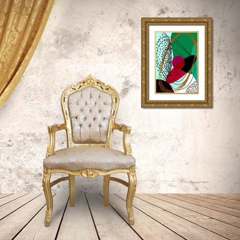 Lollipop Gold Ornate Wood Framed Art Print with Double Matting by Burney, Yvonne Coleman