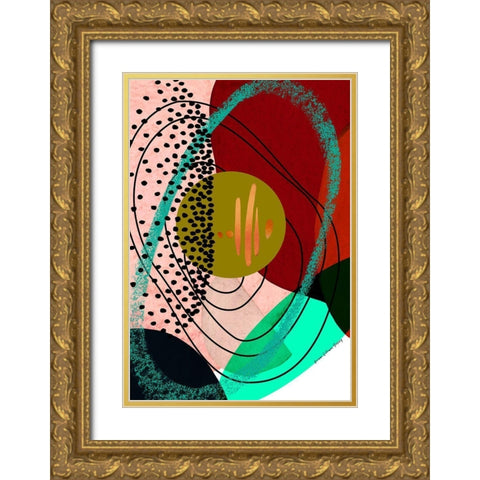 All Directions Gold Ornate Wood Framed Art Print with Double Matting by Burney, Yvonne Coleman