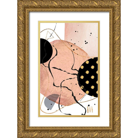Lost in the Lines Gold Ornate Wood Framed Art Print with Double Matting by Burney, Yvonne Coleman