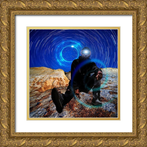 Energized Gold Ornate Wood Framed Art Print with Double Matting by Burney, Yvonne Coleman