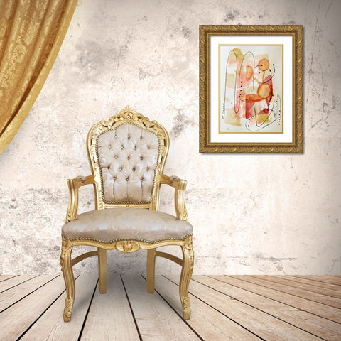 Soft Touch Gold Ornate Wood Framed Art Print with Double Matting by Burney, Yvonne Coleman