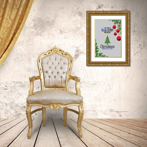 Bake Stuff Gold Ornate Wood Framed Art Print with Double Matting by Burney, Yvonne Coleman