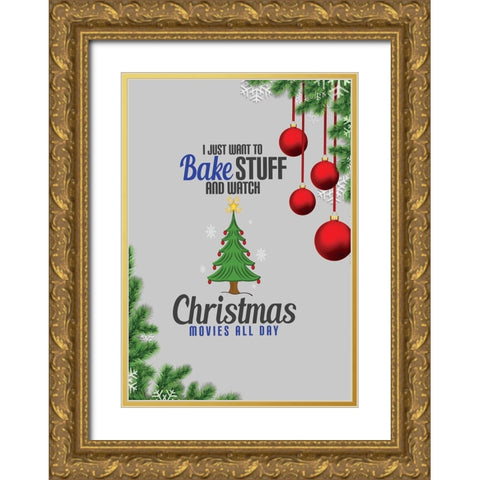 Bake Stuff Gold Ornate Wood Framed Art Print with Double Matting by Burney, Yvonne Coleman