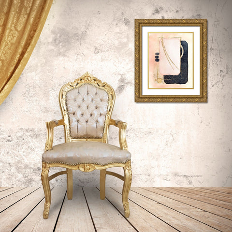 Powered Sugar Gold Ornate Wood Framed Art Print with Double Matting by Burney, Yvonne Coleman