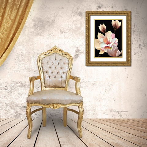 Garden Party Gold Ornate Wood Framed Art Print with Double Matting by Burney, Yvonne Coleman