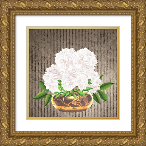 Providence Botanical Gold Ornate Wood Framed Art Print with Double Matting by Burney, Yvonne Coleman