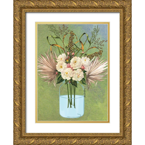 Still Life Gold Ornate Wood Framed Art Print with Double Matting by Burney, Yvonne Coleman