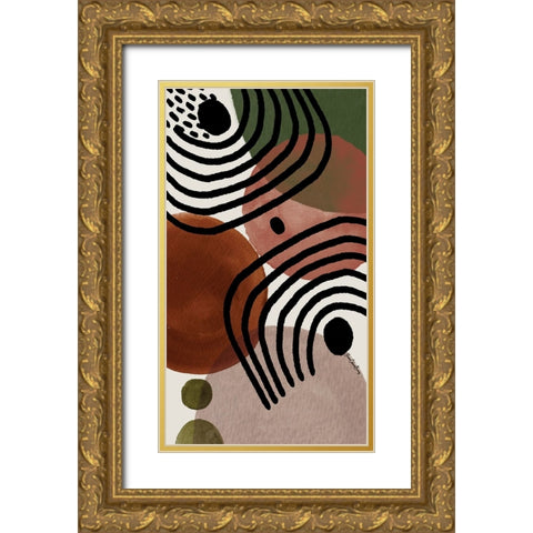 Soul Searcher II Gold Ornate Wood Framed Art Print with Double Matting by Burney, Yvonne Coleman