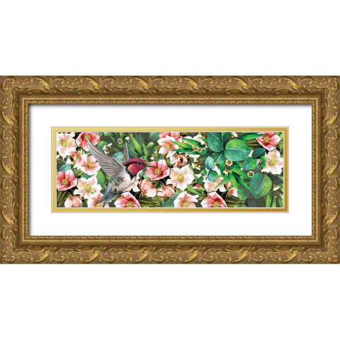 Sweet Nectar Gold Ornate Wood Framed Art Print with Double Matting by Burney, Yvonne Coleman