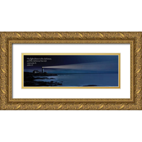 Night Watch Gold Ornate Wood Framed Art Print with Double Matting by Yellow Cafe