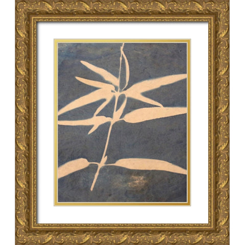 Blue XIII Gold Ornate Wood Framed Art Print with Double Matting by Yellow Cafe