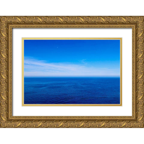 Horizon Line Gold Ornate Wood Framed Art Print with Double Matting by Yellow Cafe