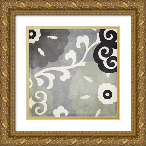 Organica I Gold Ornate Wood Framed Art Print with Double Matting by Sommers, Mindy