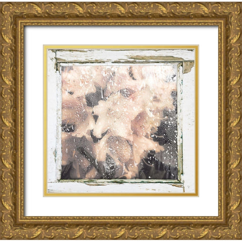 Antique Pink Gold Ornate Wood Framed Art Print with Double Matting by Sommers, Mindy
