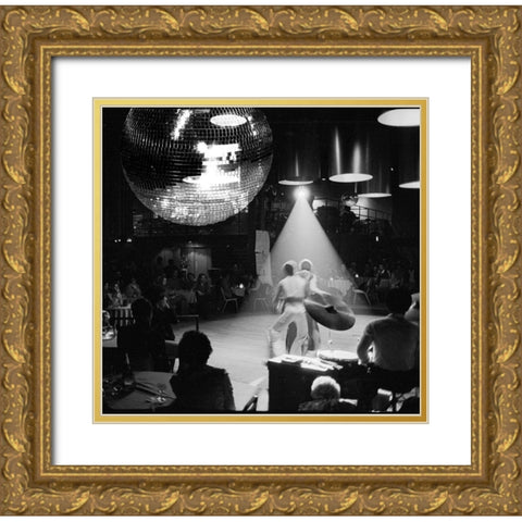 Disco Gold Ornate Wood Framed Art Print with Double Matting by Sommers, Mindy