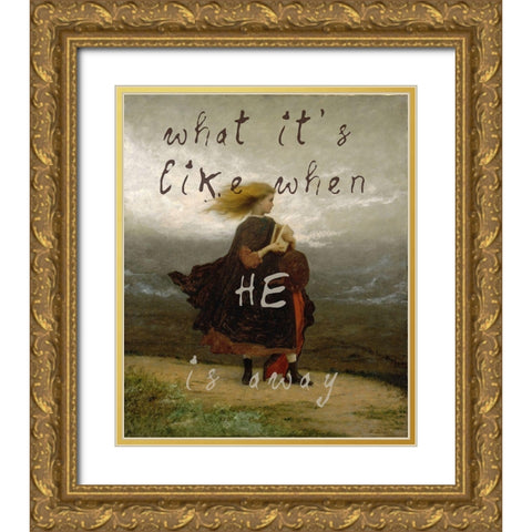 What Its Like Gold Ornate Wood Framed Art Print with Double Matting by Sommers, Mindy