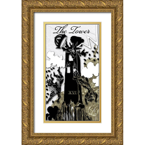 The Tower Gold Ornate Wood Framed Art Print with Double Matting by Sommers, Mindy