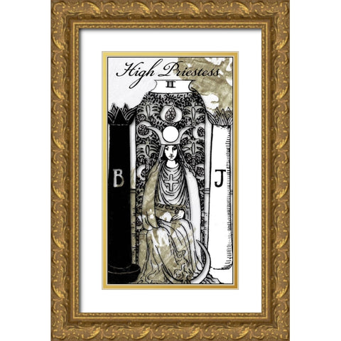 The High Priestess Gold Ornate Wood Framed Art Print with Double Matting by Sommers, Mindy