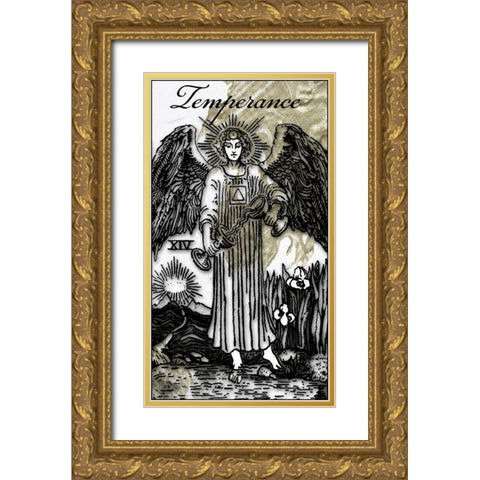 Temperance Gold Ornate Wood Framed Art Print with Double Matting by Sommers, Mindy
