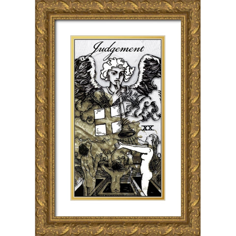 Judgment Gold Ornate Wood Framed Art Print with Double Matting by Sommers, Mindy