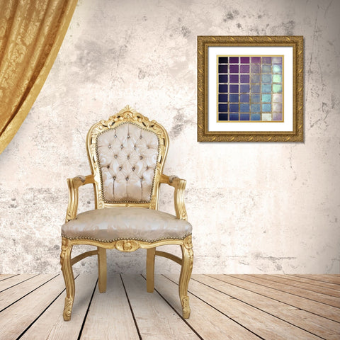 Color Chart II Gold Ornate Wood Framed Art Print with Double Matting by Sommers, Mindy