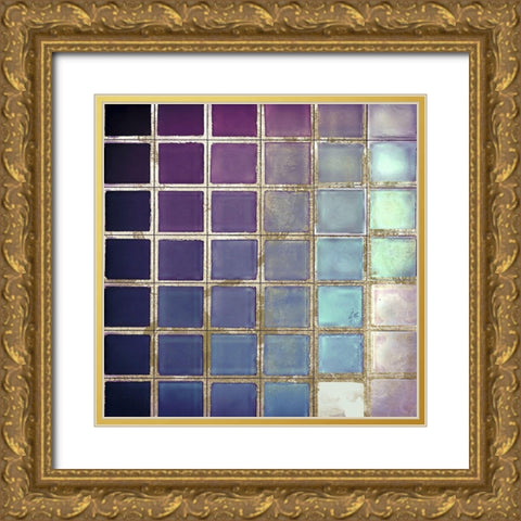 Color Chart II Gold Ornate Wood Framed Art Print with Double Matting by Sommers, Mindy