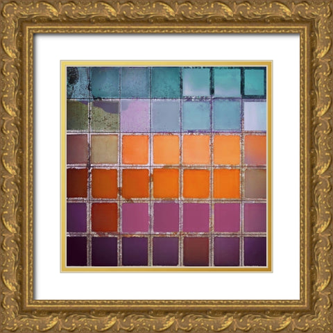 Color Chart V Gold Ornate Wood Framed Art Print with Double Matting by Sommers, Mindy