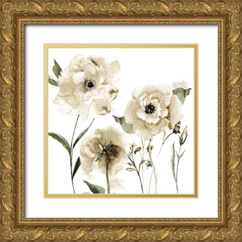 Brittany II Gold Ornate Wood Framed Art Print with Double Matting by Sommers, Mindy