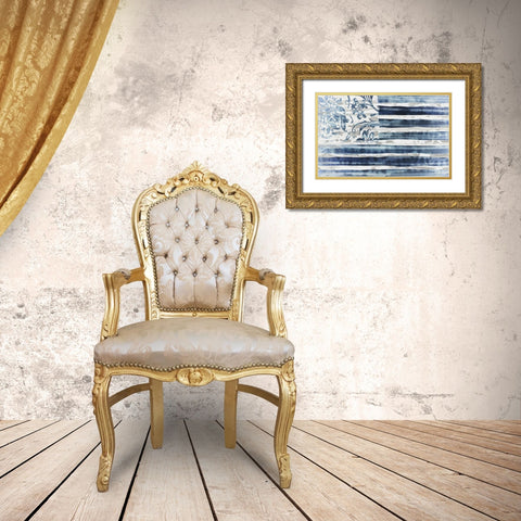 Boho Flag Gold Ornate Wood Framed Art Print with Double Matting by Sommers, Mindy