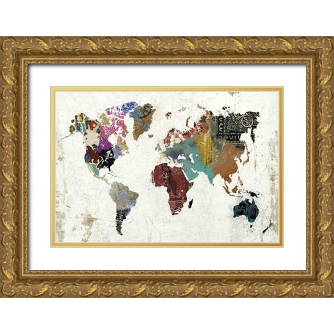 Tapestry World Gold Ornate Wood Framed Art Print with Double Matting by Sommers, Mindy