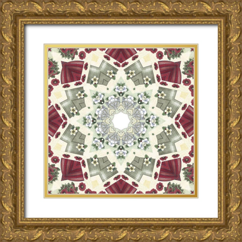 Country Christmas I Gold Ornate Wood Framed Art Print with Double Matting by Sommers, Mindy