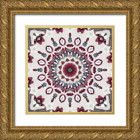 Country Christmas IV Gold Ornate Wood Framed Art Print with Double Matting by Sommers, Mindy