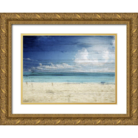 Beach Gold Ornate Wood Framed Art Print with Double Matting by Sommers, Mindy