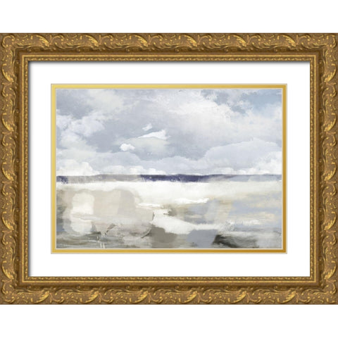 The Sea-The Sky Gold Ornate Wood Framed Art Print with Double Matting by Sommers, Mindy