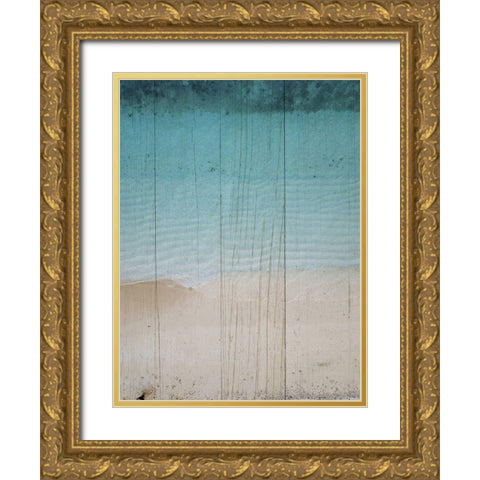 Rustic Beach II Gold Ornate Wood Framed Art Print with Double Matting by Sommers, Mindy