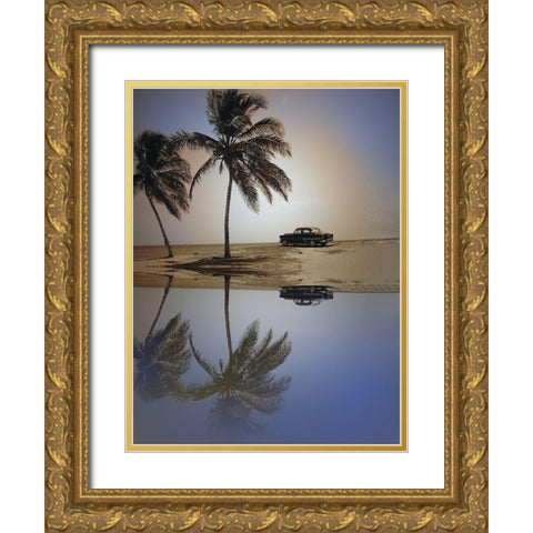 Lovers Peak Gold Ornate Wood Framed Art Print with Double Matting by Sommers, Mindy