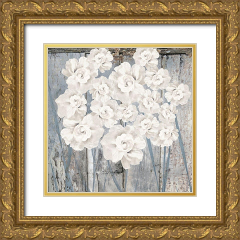 Ivory and Wood Gold Ornate Wood Framed Art Print with Double Matting by Sommers, Mindy