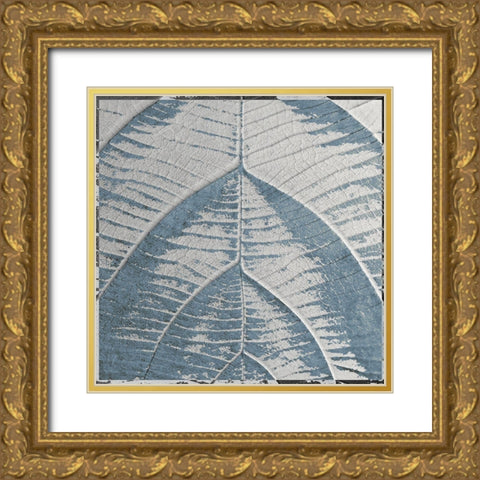 Sky Leaf Gold Ornate Wood Framed Art Print with Double Matting by Sommers, Mindy