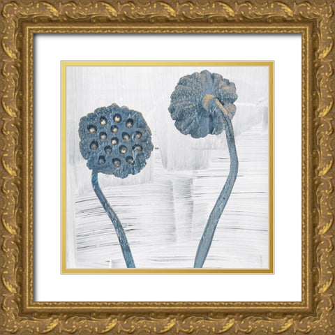 Seed Pods Gold Ornate Wood Framed Art Print with Double Matting by Sommers, Mindy