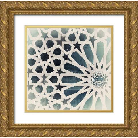 Bluhambra Gold Ornate Wood Framed Art Print with Double Matting by Sommers, Mindy