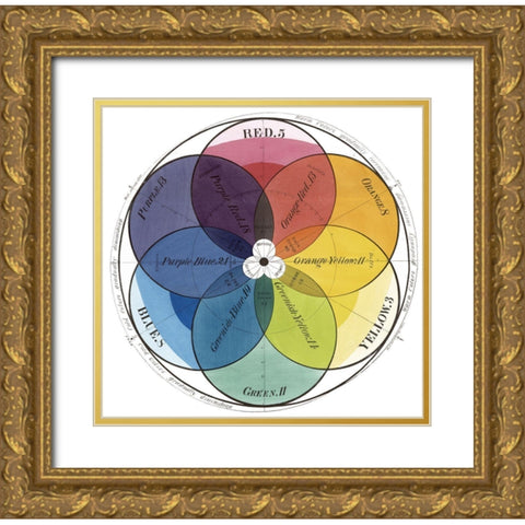 Chromatic Scale Gold Ornate Wood Framed Art Print with Double Matting by Sommers, Mindy