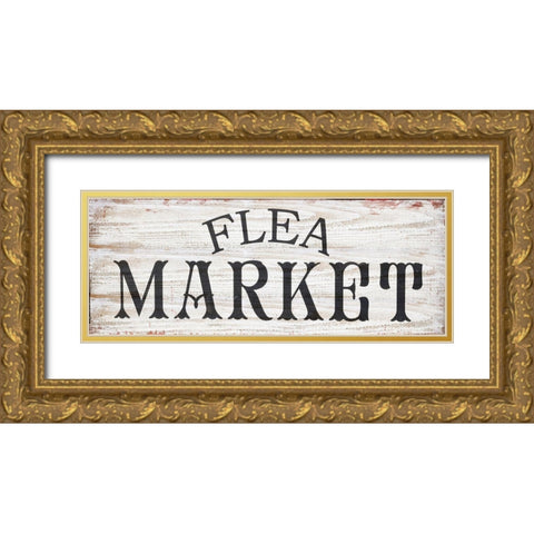 Flea Market Gold Ornate Wood Framed Art Print with Double Matting by Sommers, Mindy