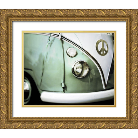 Peace Gold Ornate Wood Framed Art Print with Double Matting by Sommers, Mindy