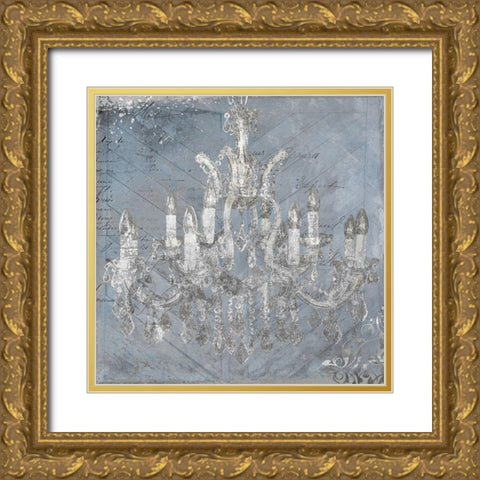 Wedgewood Glow Gold Ornate Wood Framed Art Print with Double Matting by Sommers, Mindy