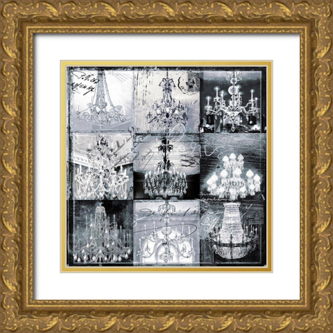 Danse Paree Gold Ornate Wood Framed Art Print with Double Matting by Sommers, Mindy