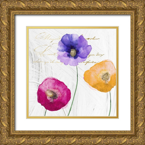 Le Jardin II Gold Ornate Wood Framed Art Print with Double Matting by Sommers, Mindy