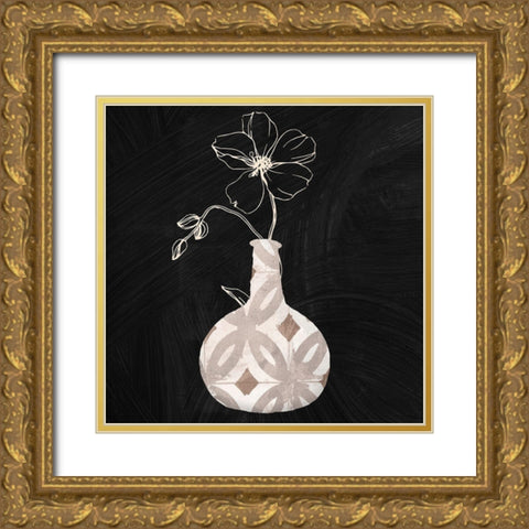 Calm Attention II Gold Ornate Wood Framed Art Print with Double Matting by Sommers, Mindy