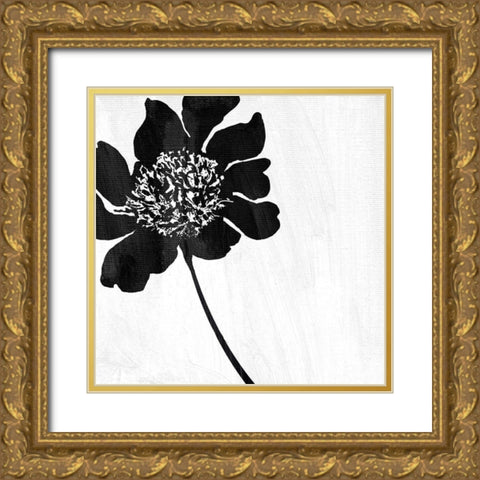 Mood in Blue Gold Ornate Wood Framed Art Print with Double Matting by Sommers, Mindy
