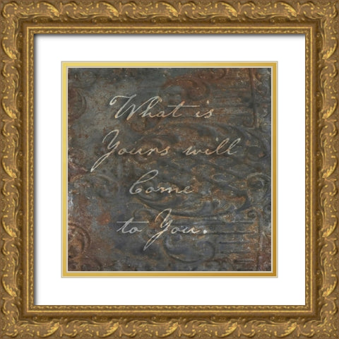 What is Yours Gold Ornate Wood Framed Art Print with Double Matting by Sommers, Mindy